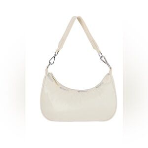 Lesportsac cream mini hobo purse with changeable straps